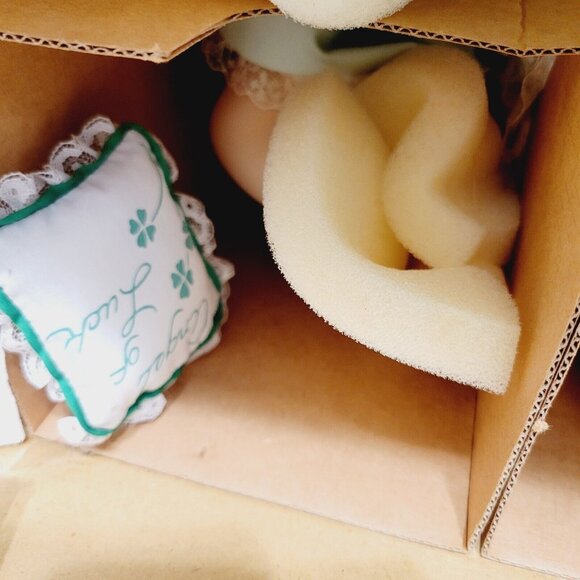 Ashton-Drake Galleries Porcelain Doll " Angel of Luck" Green Dress with Box - Picture 4 of 9